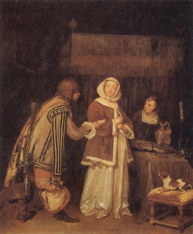 TERBORCH, Gerard The Letter oil painting picture